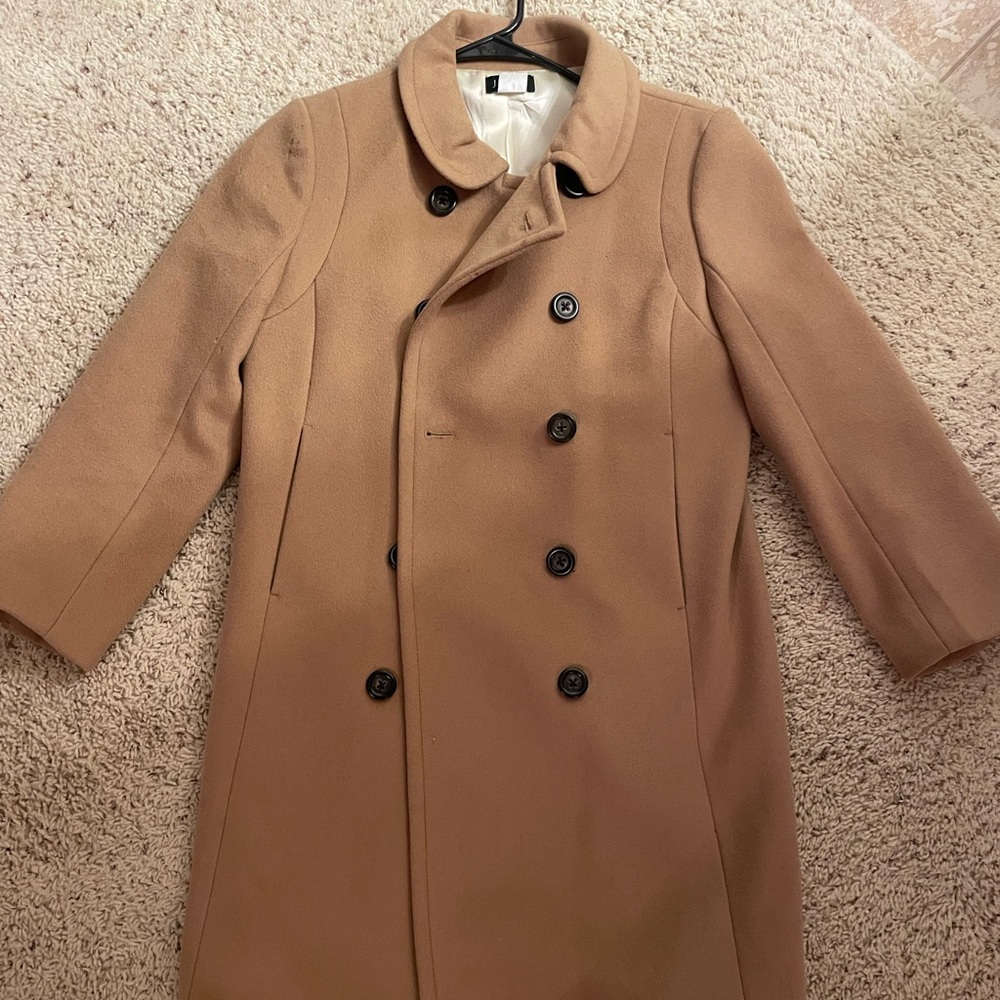J Crew Long Wool Coat